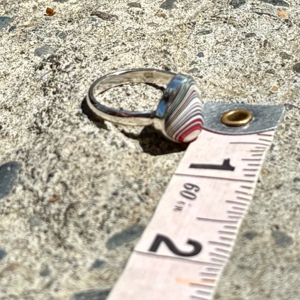Detroit Fordite Agate Ring - Picture 13 of 13